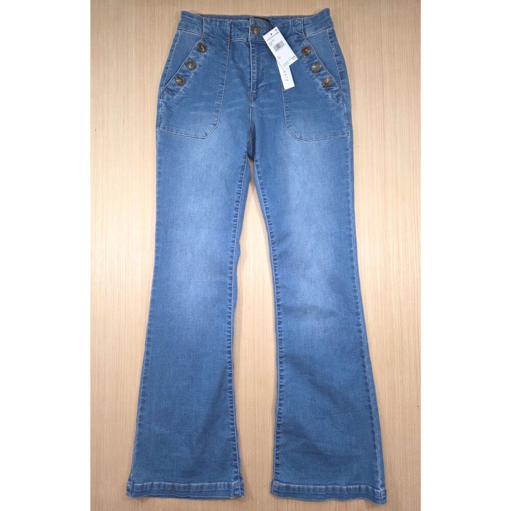 SANCTUARY The Sailor High Waist Bootcut Jeans Size 27 / 4 Soft Stretch Denim